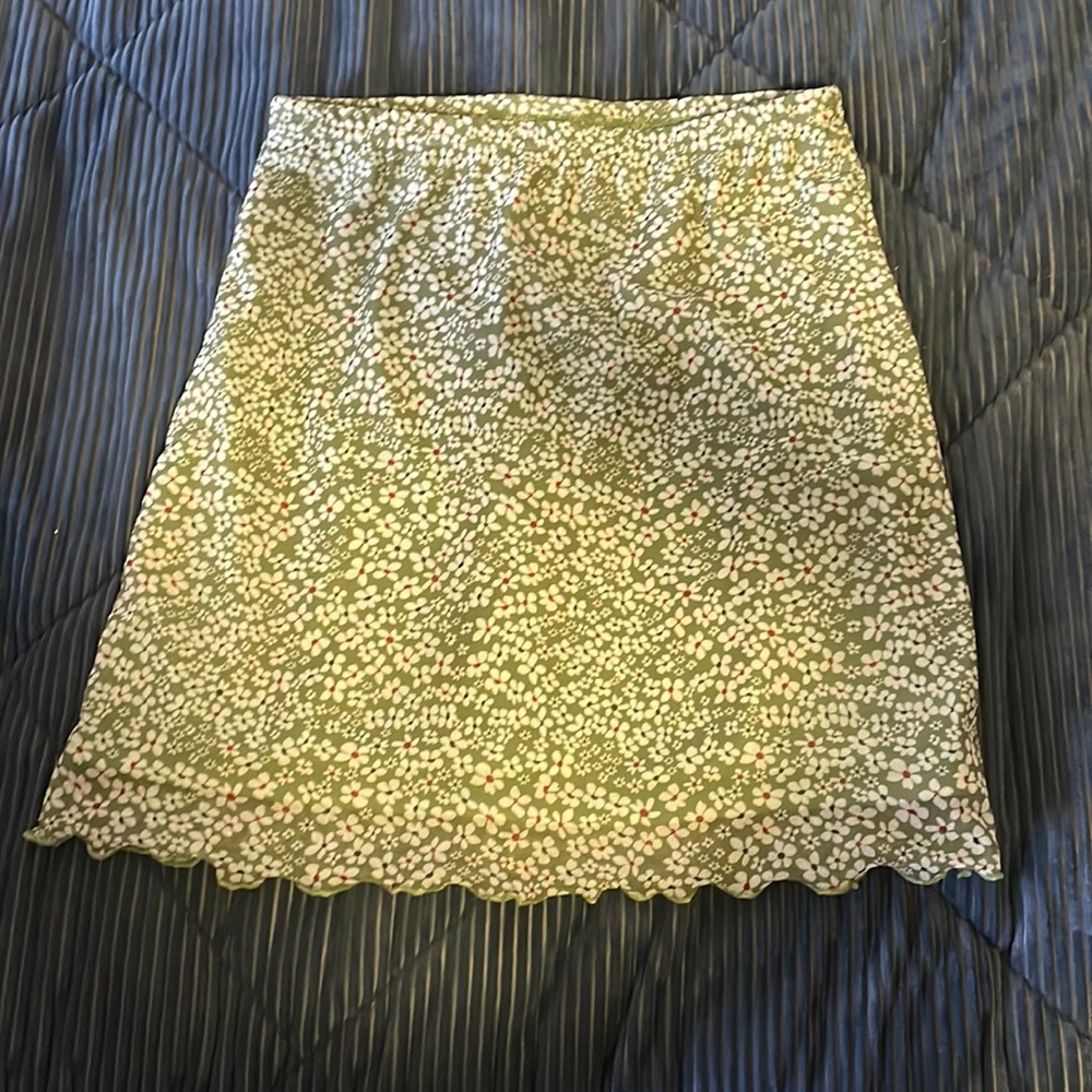 Flower print skirt